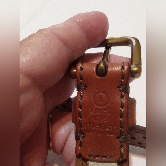 Fossil Belt Women’s Leather 1 Inch Wide Size L - Picture 8 of 10